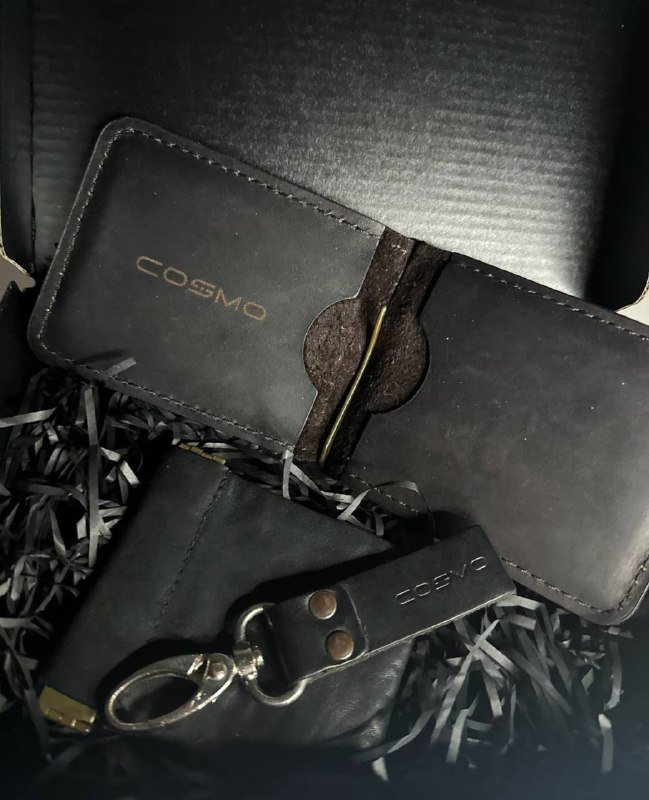 Набор кожаных изделий картхолдер, монетница, ключница 2