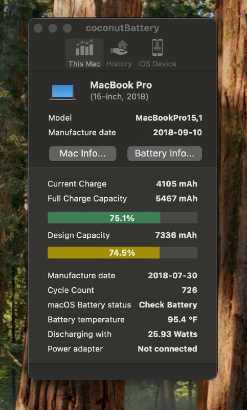 Apple MacBook Pro 15'' 512GB/16GB 2018 7