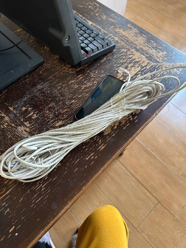 Витая пара интернет кабель 50-60 метров