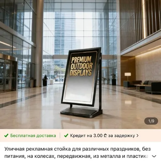 Ветрозащитная рекламная стойка