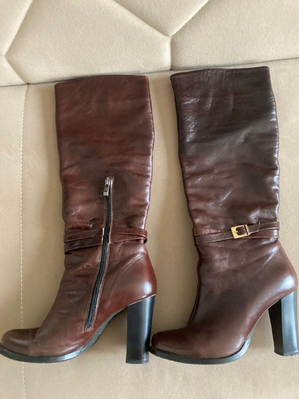 Кожанные сапоги