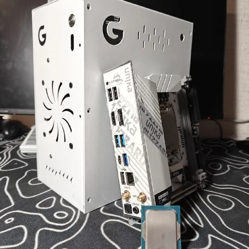 Компьютерный комплект, материнская плата, процессор, ITX кейс