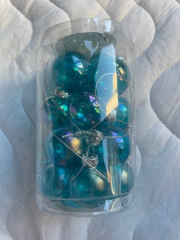 Гирлянда Jysk, гирлянда-сетка, набор стеклянных шаров, настольная елка 3