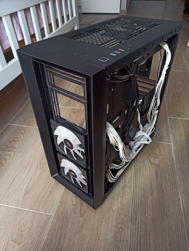 Блок питания ASUS Rog-Strix 850W Gold, Корпус Deepcool Matrexx 50 Mesh 4 FS