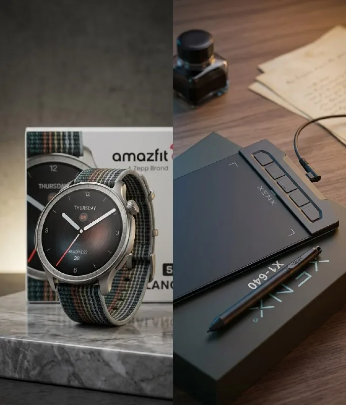 Смарт-часы Amazfit Balance, графический планшет XENX X1-640