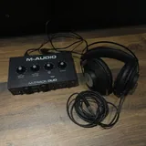 AKG K-72, M-Audio M-Track Duo 1