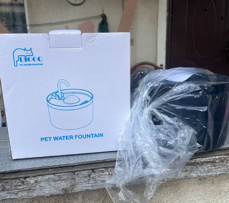 Электро фонтан для домашних животных с фильтрами