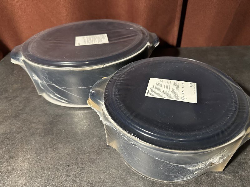 Кастрюля эмалированная синяя Ikea Вардаген 3 литра, 5 литров