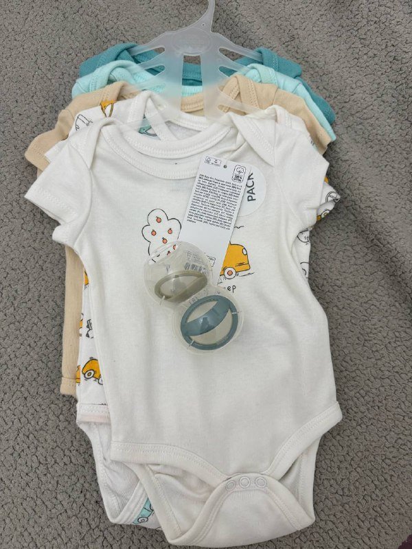 Бодики 3-6 мес, соски 0-3 мес