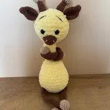 Вязанные игрушки, зайка, жираф, собака, морской котик, овечка 2