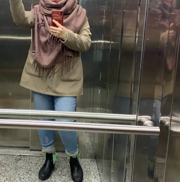 Укороченное пальто 30% шерсть размер М