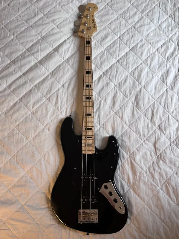 Бас-гитара Harley Benton JB-75MN Black Vintage Series 1