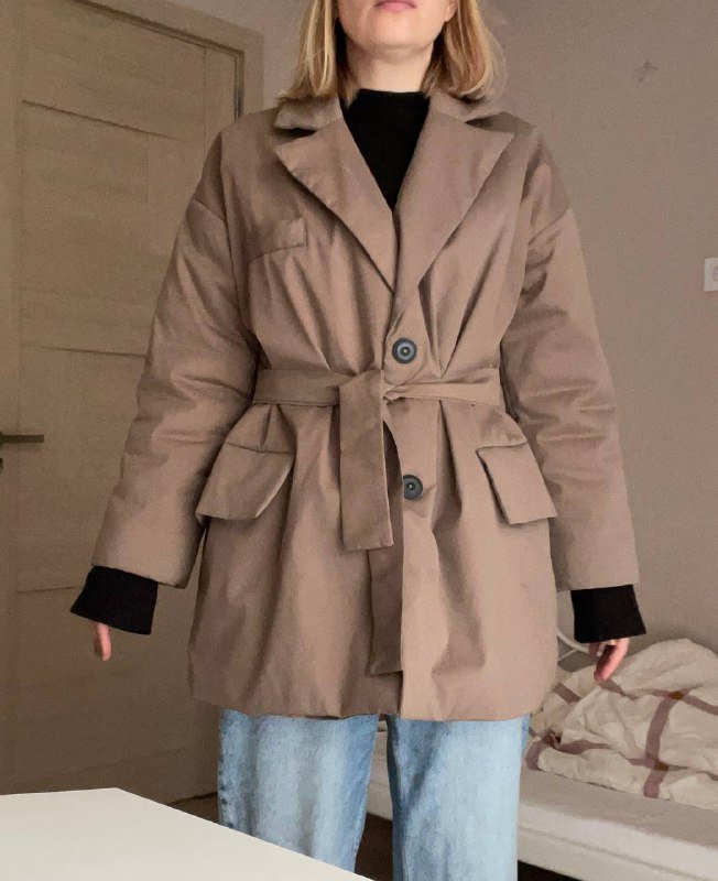 Пиджак-куртка женская тонкая с синтепоном, размер S-L 2