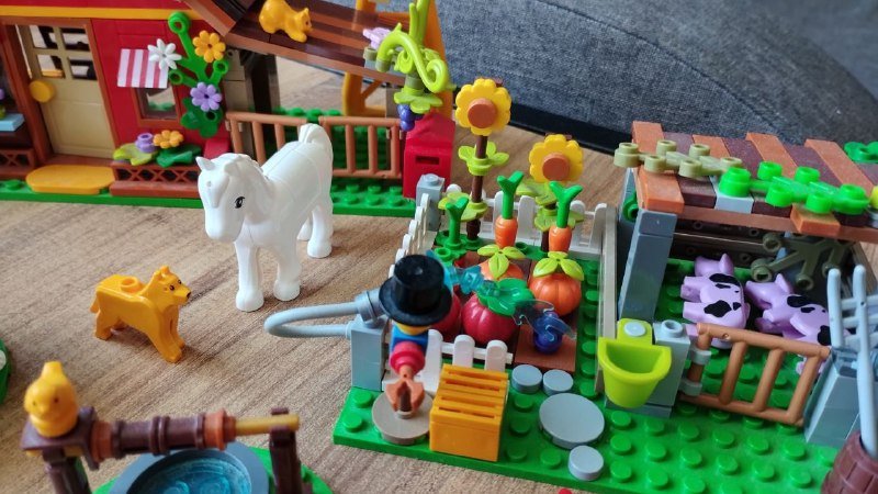 Самокат, горшок, лесенка, кухня, динозавры, конструктор 7