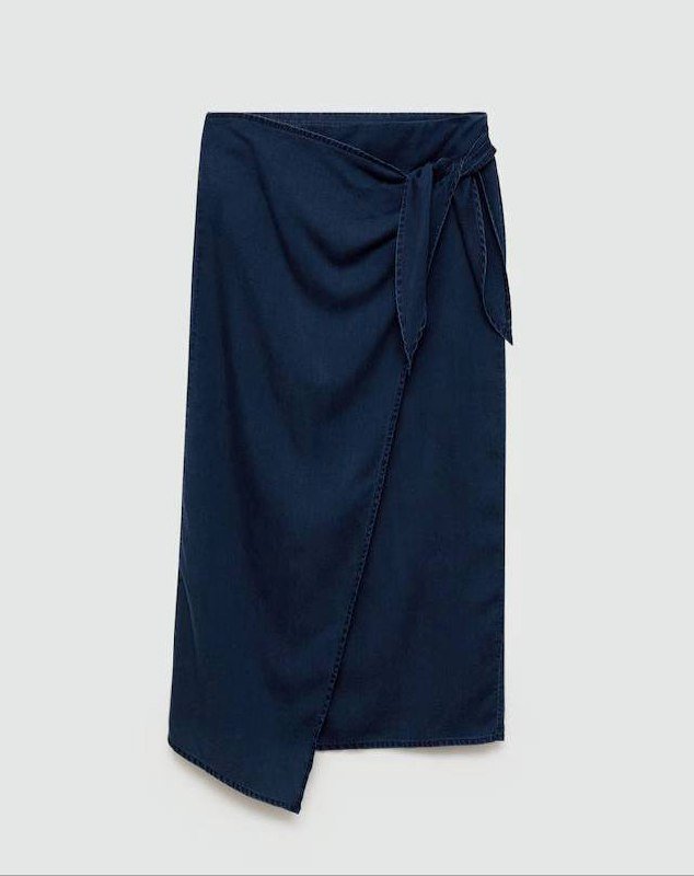 Ремень Mango из натуральной кожи, Юбка Mango из лиоцелла 6