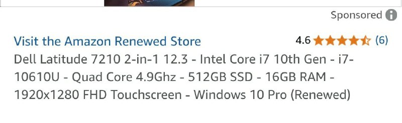 Ноутбук Dell i7 10-го поколения, 16 ГБ ОЗУ, сенсорный экран, клавиатура 4