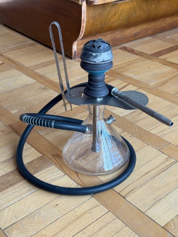 Кальян с сумкой и остатками табака 2