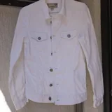 Белая джинсовая куртка AllSaints 1