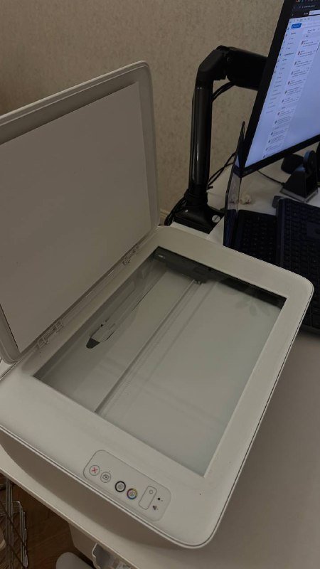 Принтер HP, провода, запасные чернила 3