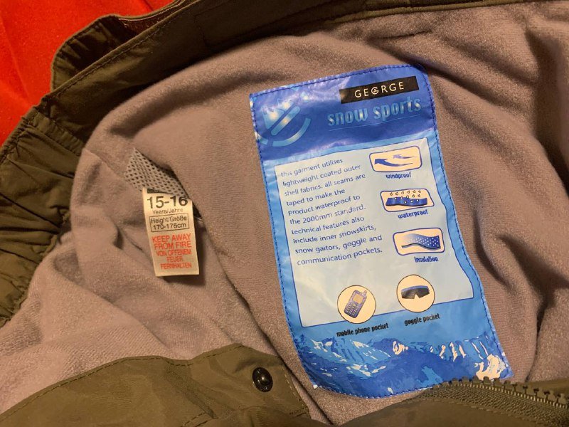 Спортивные лыжные брюки George Snow на рост 170-176 4