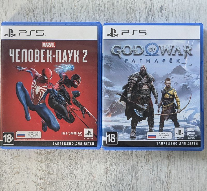 Игры PS5 Человек-паук 2, God of War Рагнарёк