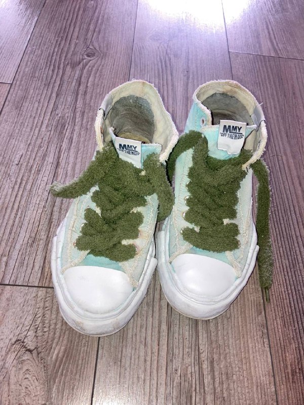 Maison Mihara OG Sole Over Dyed Hitop Sneaker LIGHT GREEN 41