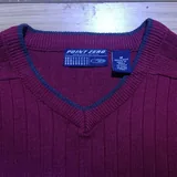 Point Zero 2000s Ribbed V-Neck Sweater 3