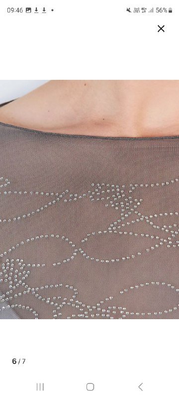 Лонгслив befree женский с стразами серый 6