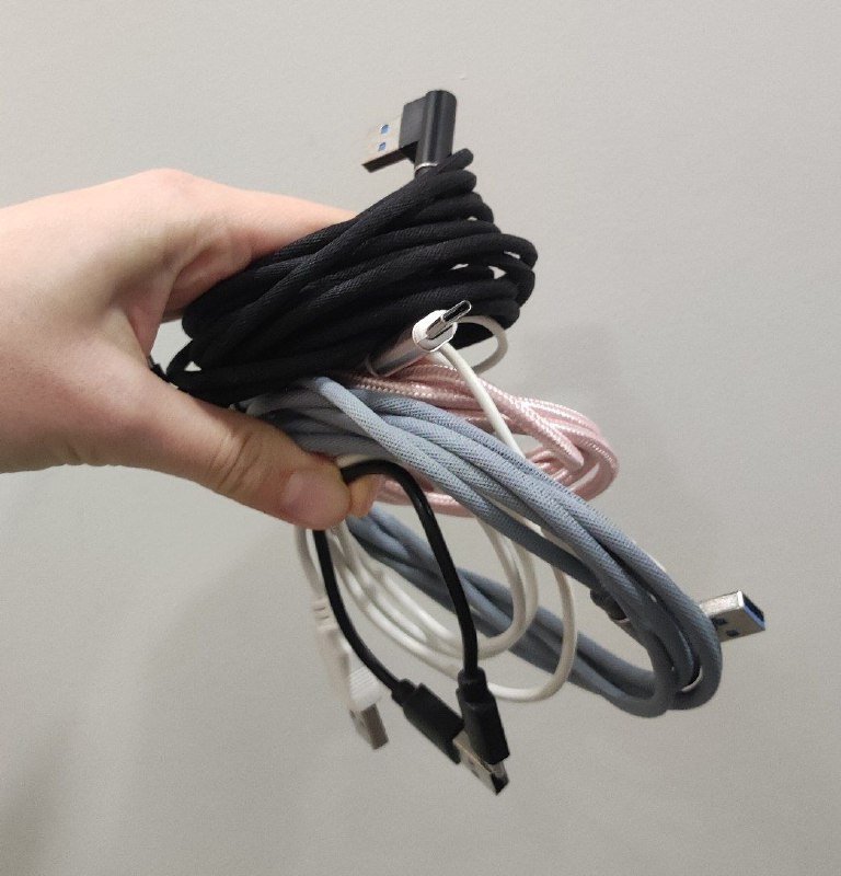 Зарядка адаптер, гирлянда 10 м, наушники Xiaomi, ваза, павербанки и шнуры 8