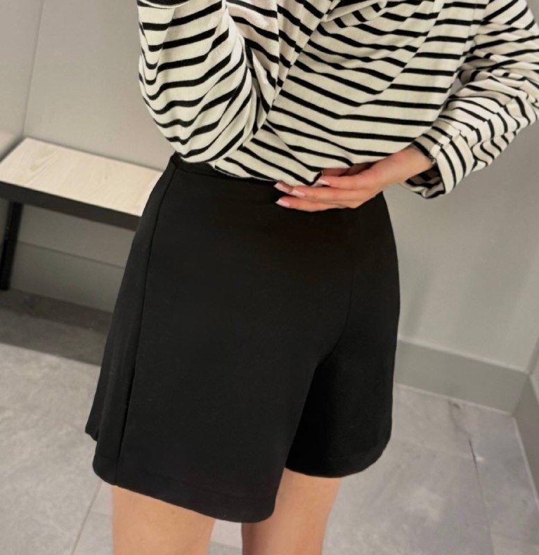 Шорты H&M размер S черные с ремешком 3