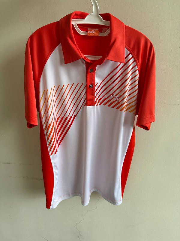 Винтажная рубашка-поло Puma, размер M