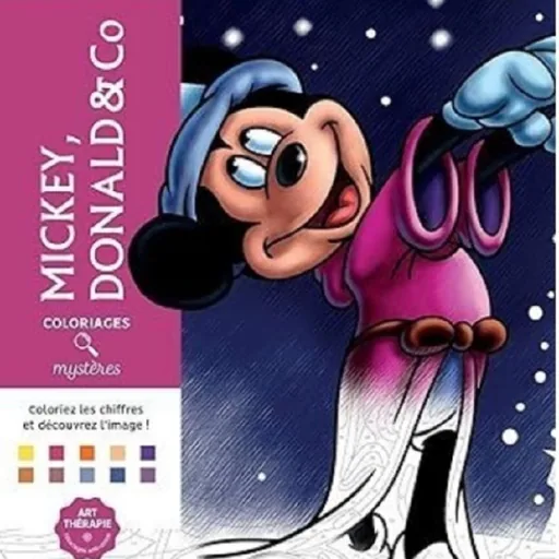 Раскраска по номерам Mickey Donald