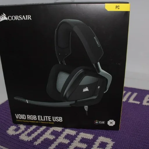 Компьютерные гарнитуры Corsair Void elite, Jabra Evolve2 40