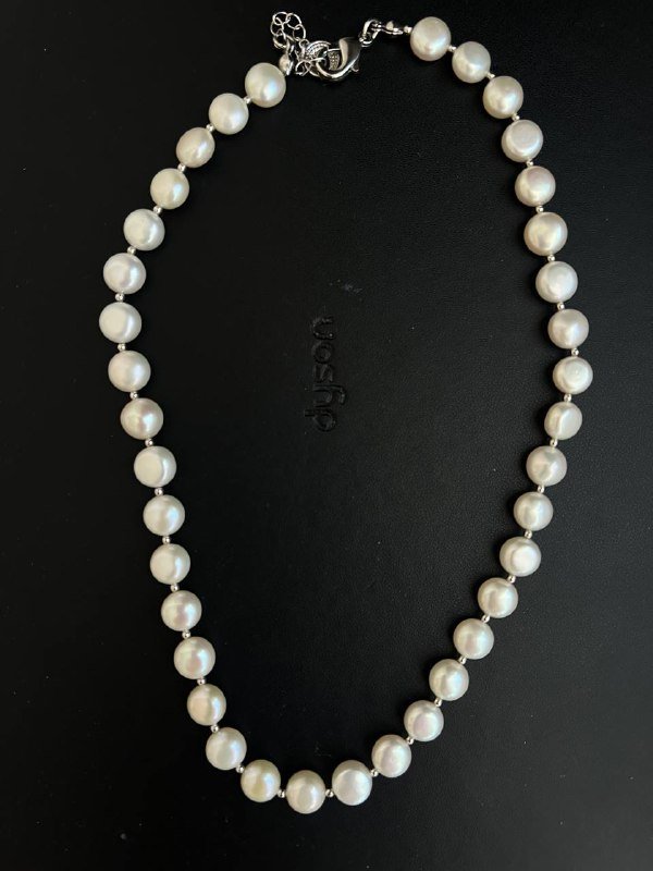 Ожерелье ручной работы из натурального жемчуга