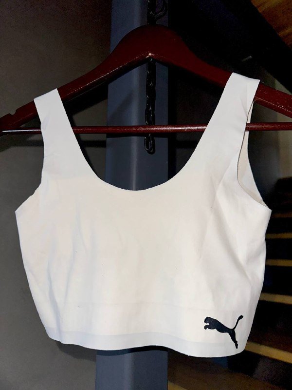 белый обтягивающий топ Puma S/M 2