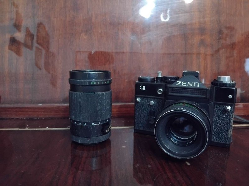 Любитель 166, Зоркий С, Zenit 11, Горизонт, Olympus-Pen EE-3 камеры 3
