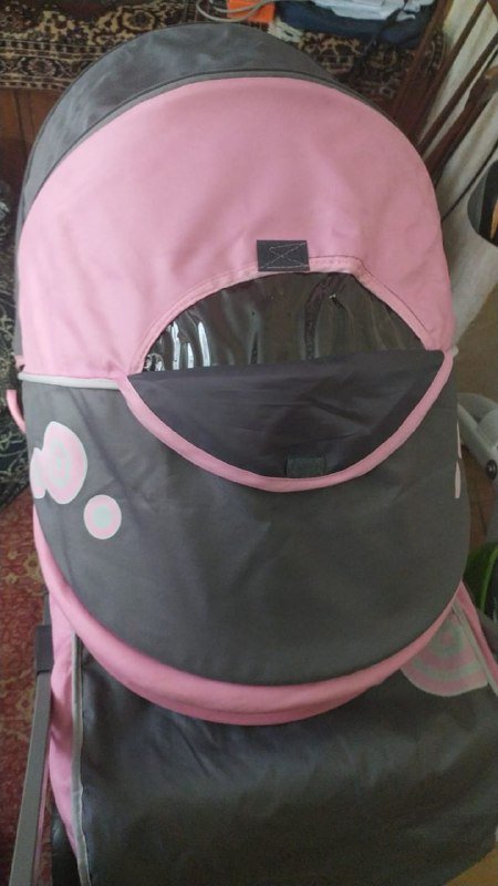 Легкая детская коляска с козырьком и фиксацией колес 4