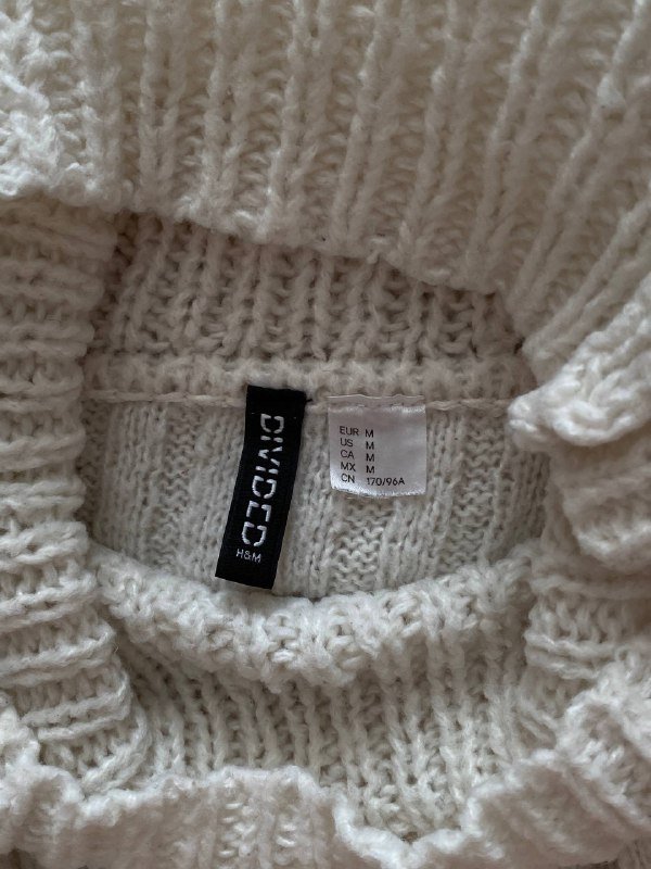 Вязаное осеннее платье H&M размер M 2