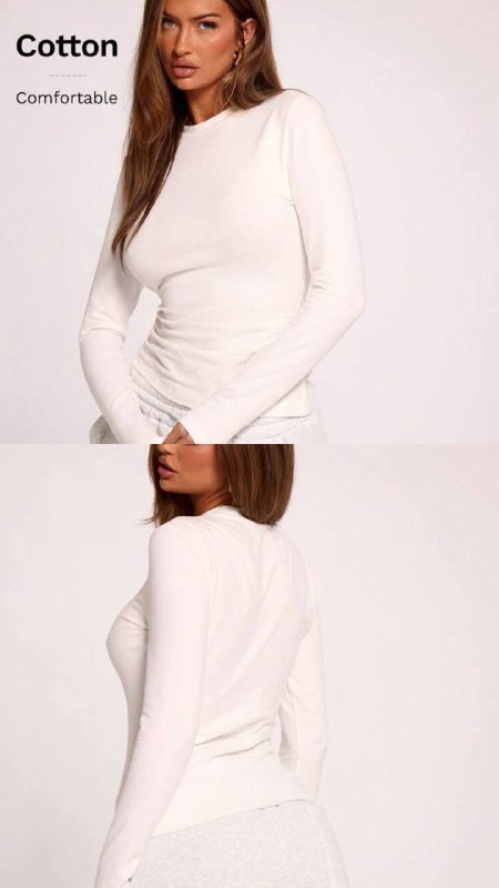 Розовый лонгслив, белый лонгслив, плоские сандали 2