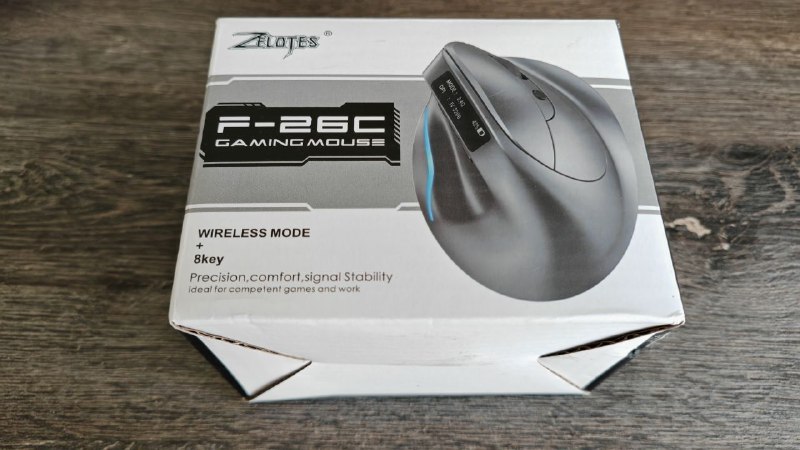 Беспроводная вертикальная мышь Zelotes F 26C 5