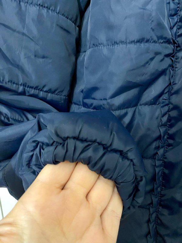 Женская куртка XS/S синего цвета с капюшоном 3