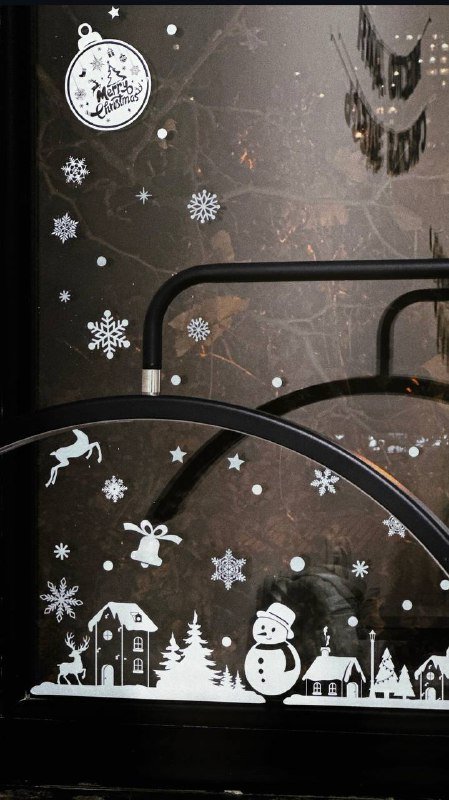 Новогодние наклейки, стикеры, аппликация, декор 6