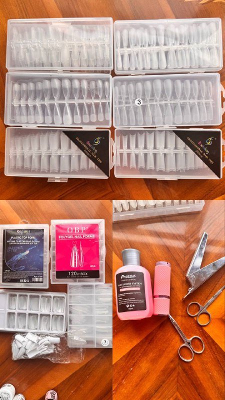 Набор для маникюра и педикюра с лампой и гель-лаками 6