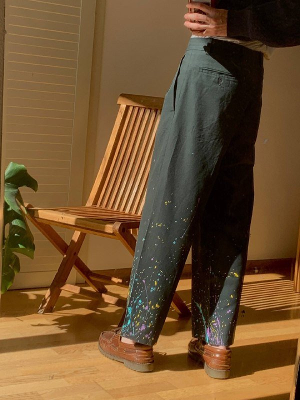 Кастомные штаны с защипами размер 32 М 3