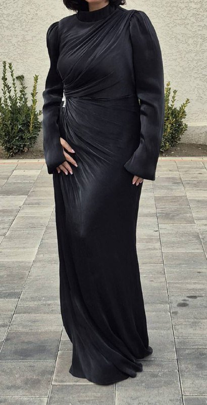 черное платье вечернее длинное