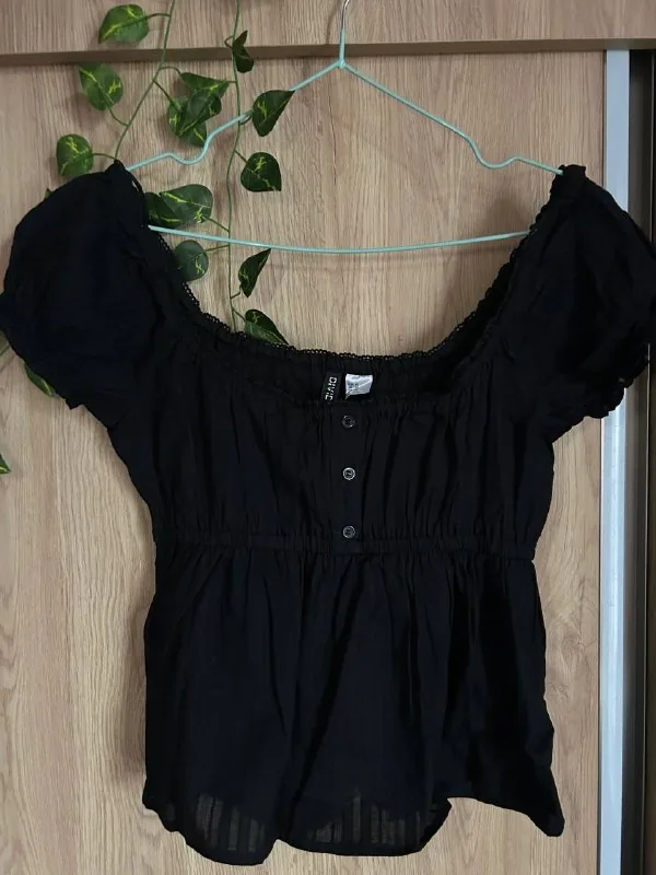 Черная женская кофта H&M