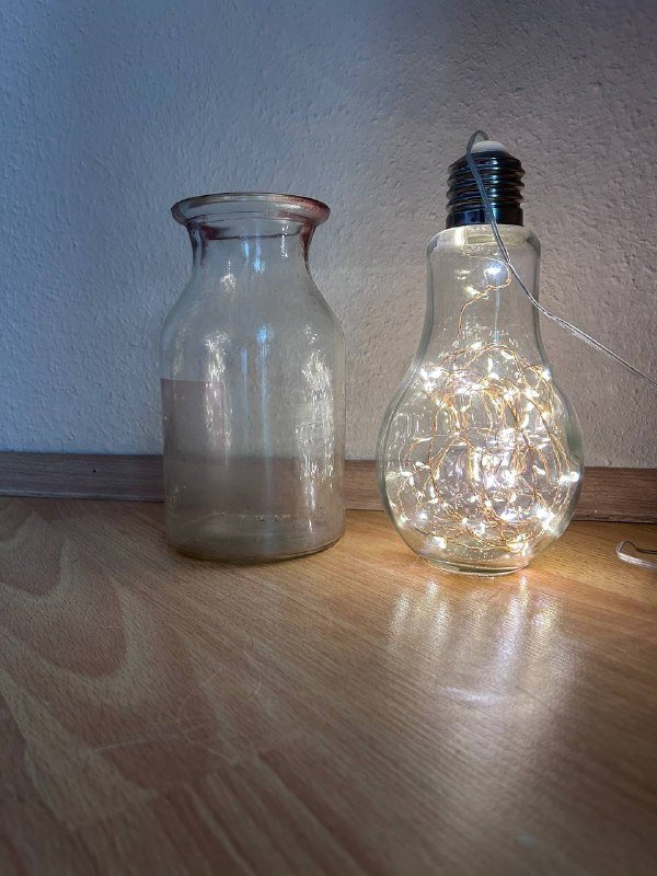 Лампочка с гирляндой, Вазочка 2