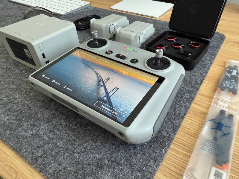 Комплект аксессуаров DJI Mini 4 pro Fly more combo пульт батареи фильтры пропеллеры 2