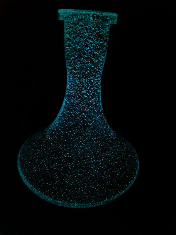 колба для кальяна люминесцентная светящаяся 2