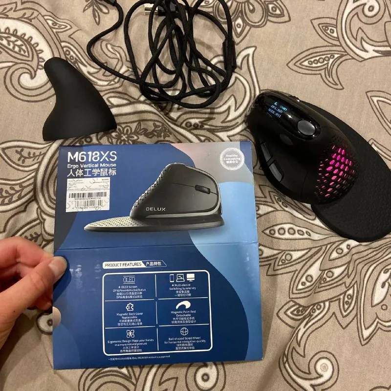 Вертикальная эргономичная мышь Delux M618XSD 1